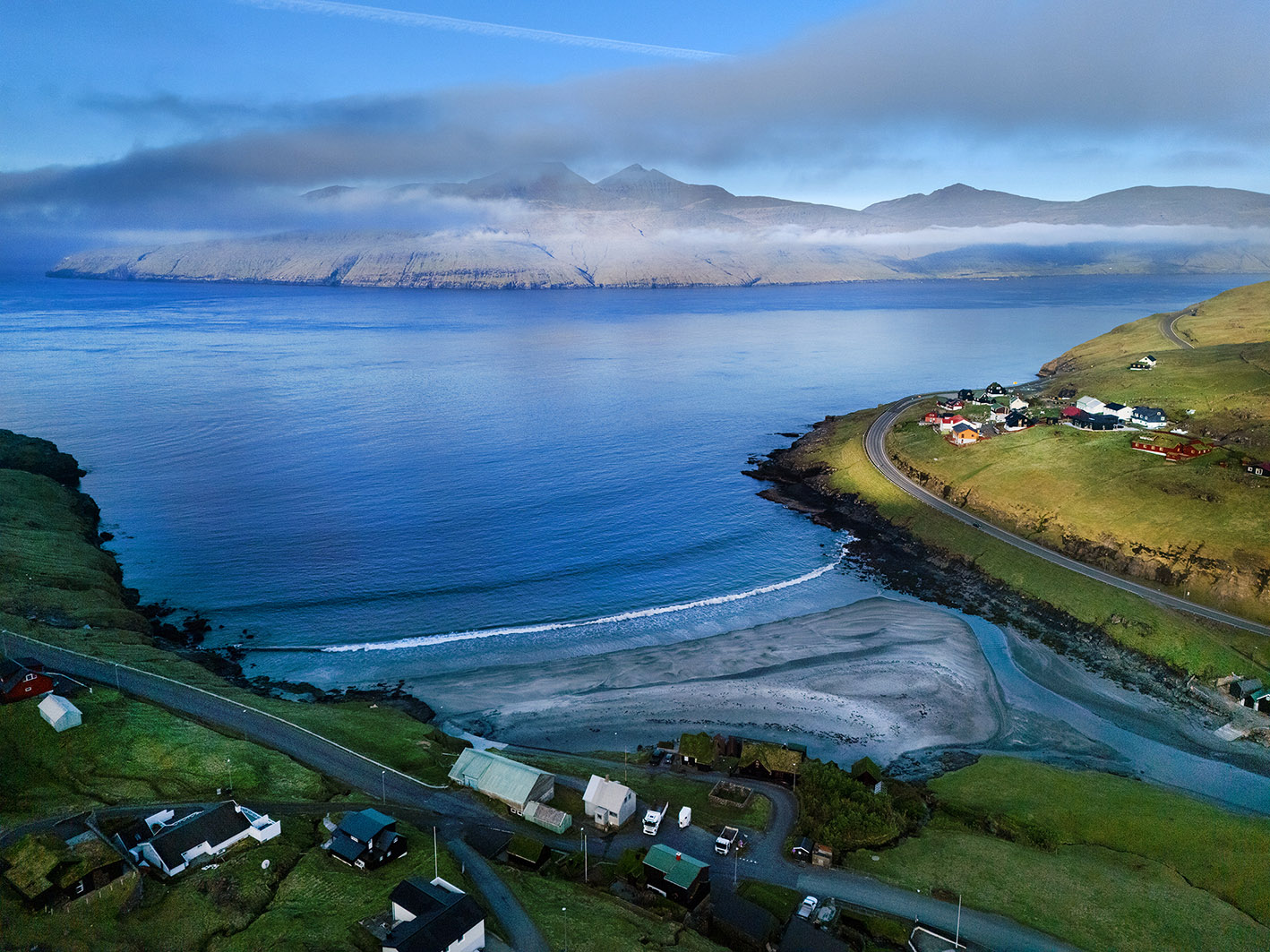 Leynar Strand Faeroeer Inseln